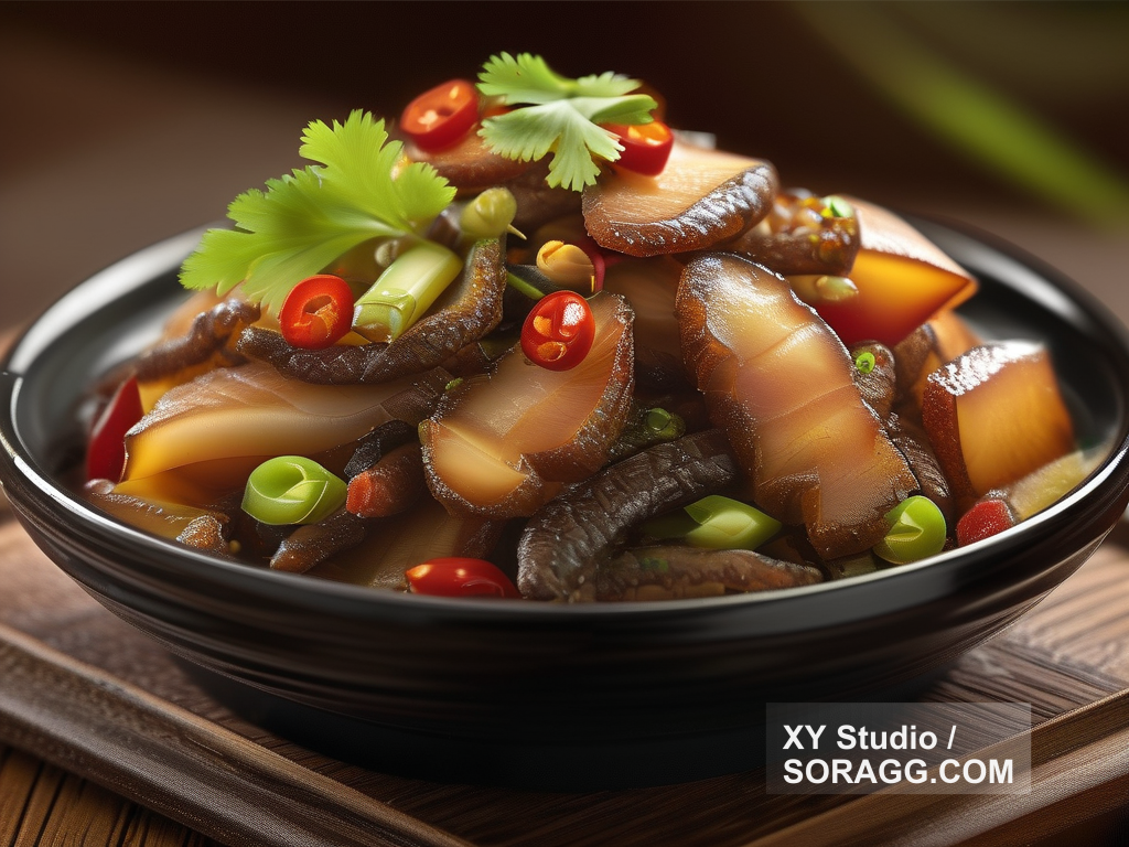 干煸腊味茶树菇